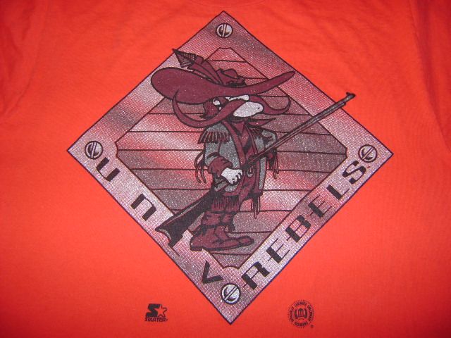 vintage UNLV RUNNING REBELS STARTER RED t shirt MED M  