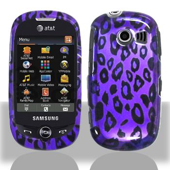 Samsung Flight II 2 A927 SGH A927 PURPLE BLACK LEOPARD  