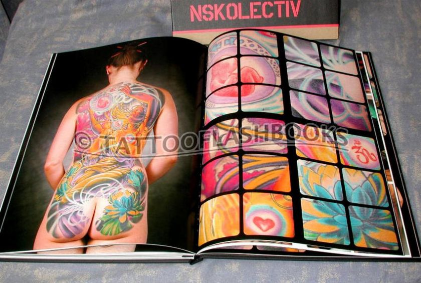 FULL COVERAGE Big NSK Tattoo Ink Flash Gun Kit HC BOOK  