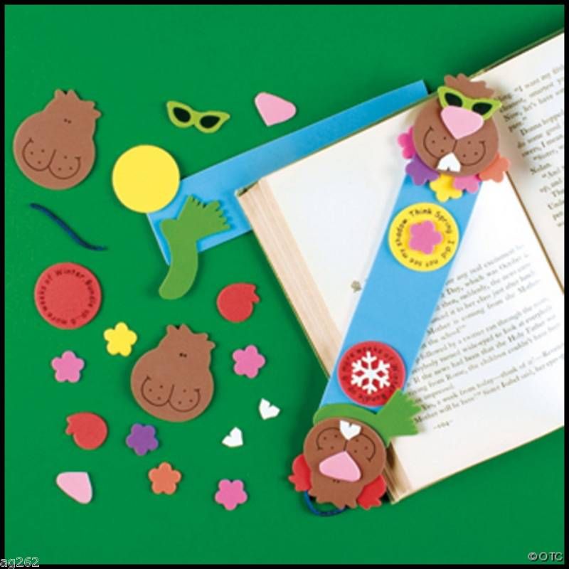 Groundhog Day Bookmark Craft Kit for Kids Fun ABCraft  