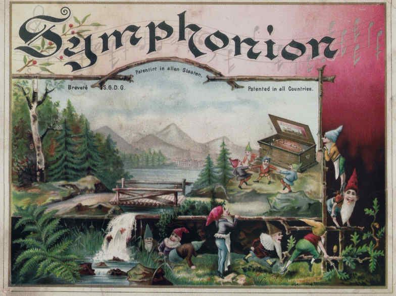 Symphonion Cover Picture for antique Music Box (2)  