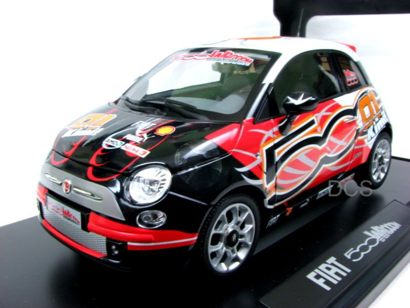 NOREV 2008 FIAT 500 WROOOM KIMI RAIKKONEN BLACK 1/18  