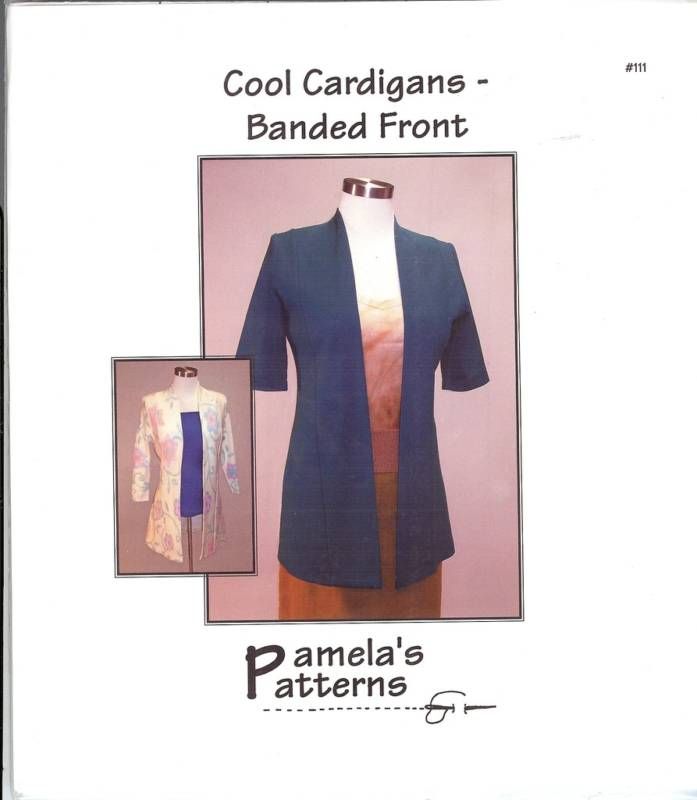 Cool Cardigans   Banded Front (#111)   Pamelas Pattern  