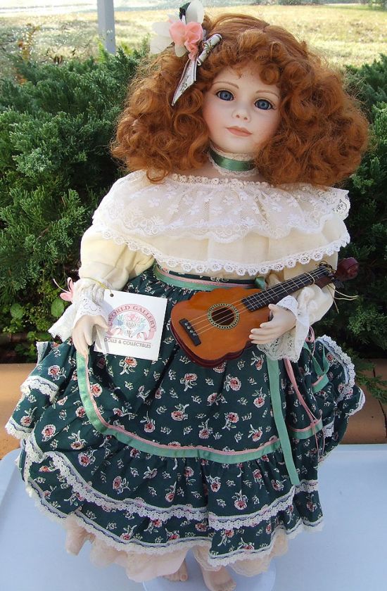 THELMA RESCH 23 AMANDA GYPSY PORCELAIN DOLL # 216 CLOSED LT. ED TINA 