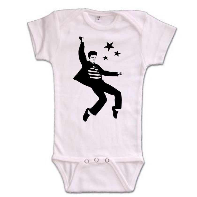 bw dancing elvis baby onsie romper t shirt kids youth  