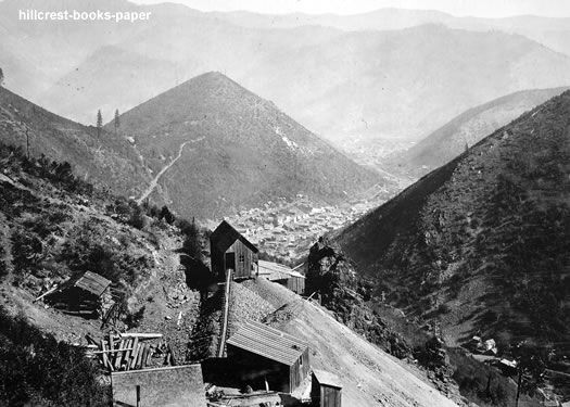 View from Upper Bunker Hill Mine Wardner Idaho photo  