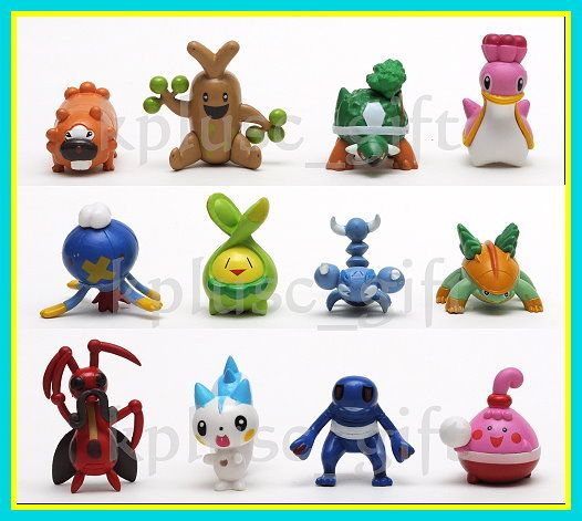 F51 POKEMON Pachirisu Grotle Happiny Figures 12pcs  