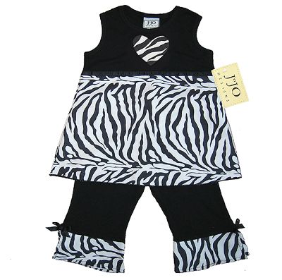   white 2pc zebra boutique outfit size 3 6 months by 2pc 20 ns zeb bk 3m