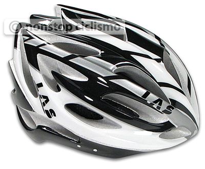 LAS VICTORY 2012 CYCLING HELMET  WHT/BLK/SIL L/XL  