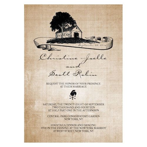   wedding personalized rustic country invitation cards item no 1151