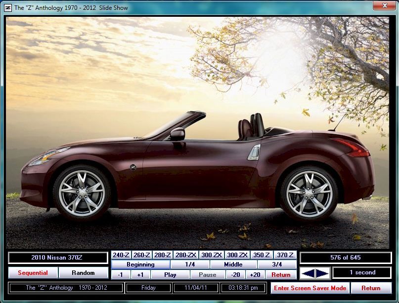 Nissan Datsun Z ZX Anthology 2012 DVD ROM photos videos  