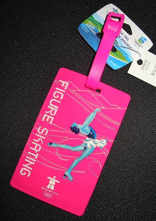 Vancouver 2010 Olympic Figure Skating PVC Luggage Tag  