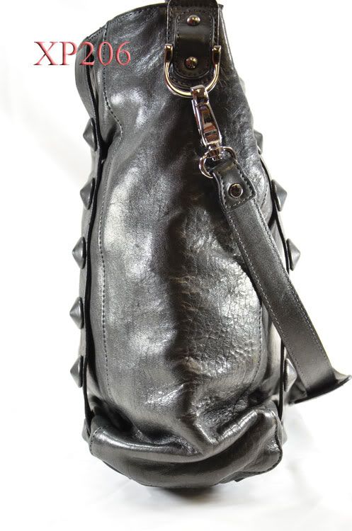 Be&D DONNINGTON BLACK LEATHER HOBO BAG $1225  