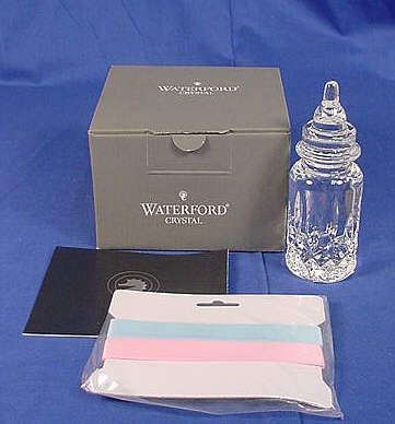 Waterford ENGRAVEABLE Baby Bottle Figurine LISMORE NIB  