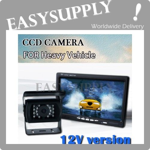 12V SONY CCD Car Rearview Camera +12V LCD Monitor LORRY