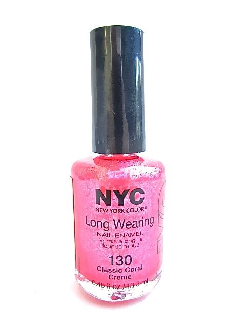   Nail Enamel Polish #130 Classic Coral Creme 074170150933  