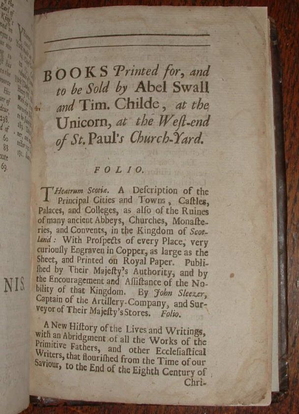 1694~History of the Monarchs of England~Binding~RARE  