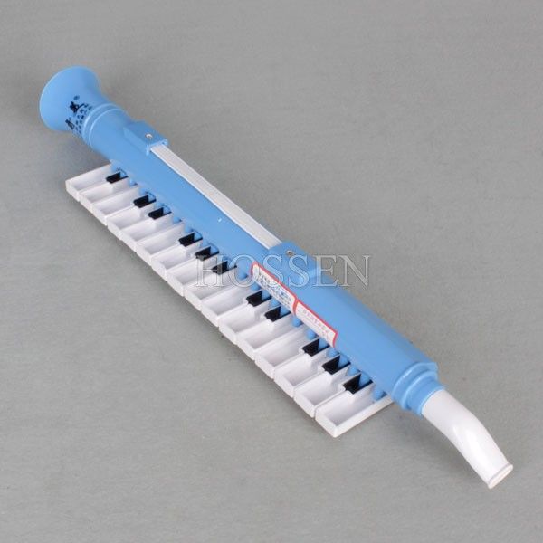 Blue 27 Note Soprano Melodica Mouth Organ 2 Octaves Portable Wind 