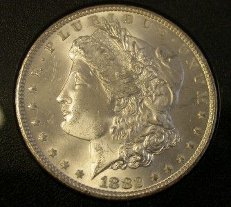 1882 CC GSA MORGAN SILVER DOLLAR WITH BOX & COA ID#Q107  