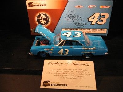 1964 Richard Petty #43 Belvedere SIGNED  ToolBox  