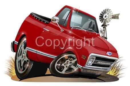 1970 Chevy C 10 Pickup Truck Licensed T Shirt #6777 C10  