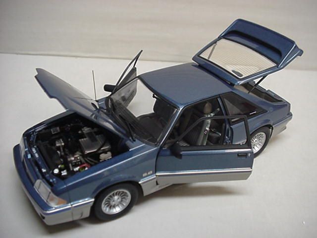 MUSTANG GT FORD 1989 BLUE SILVER 1/18 GMP FOX BODY LTD DIECAST ACME 