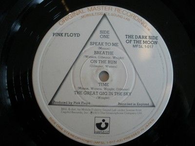 MFSL Pink Floyd Dark Side of the Moon LP Vinyl Record Mobile Fidelity 