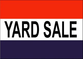 x5 YARD SALE MESSAGE FLAG OUTDOOR BANNER HUGE 3X5  