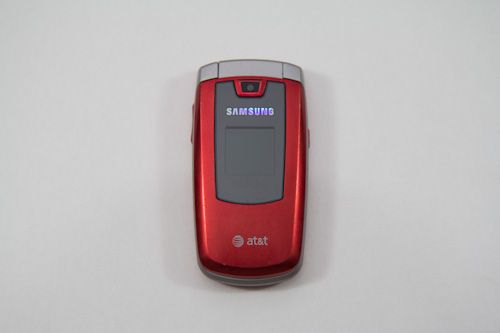 Samsung SGH A437 in red for AT&T Cellular Flip Phone with Camera 