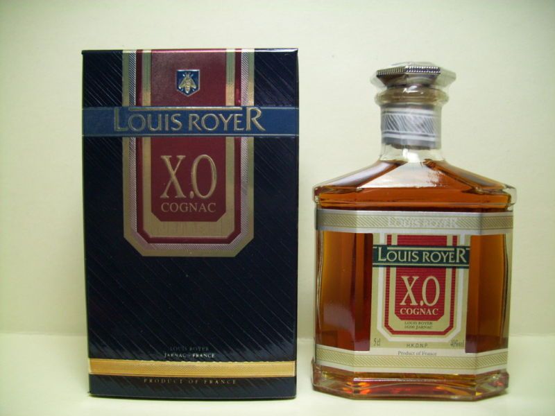 Miniature LOUIS ROYER COGNAC XO Bottle collectibles #B  