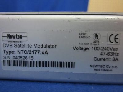 Newtec NTC/2177.xA DVB Satellite Modulator  