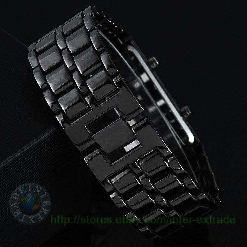 Amazing Volcanic Lava LED digital wrist watch. Designed as red LED 