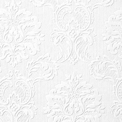 WALLPAPER SAMPLE Paintable Embossed Damask  