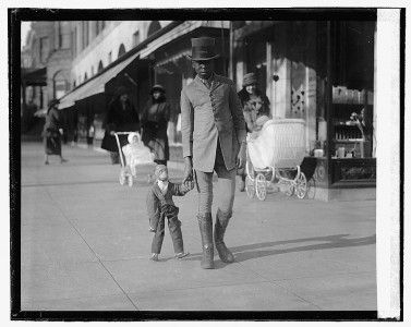 African American Man and his pet monkey photo 5 x 7  