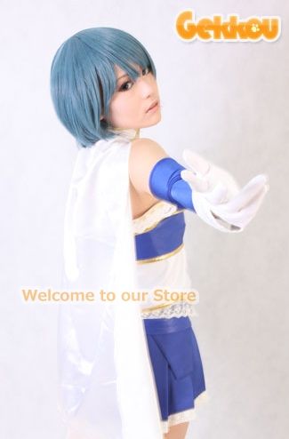 Puella Magi Madoka Magica Miki Sayaka Cosplay Wig 30Cm  