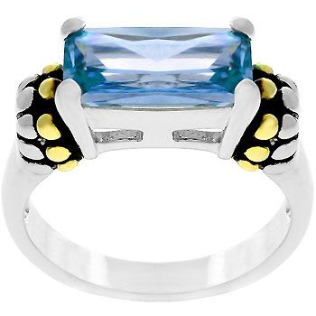 Christines Blue Topaz14K3.3ct 5g Ring White/yellow Gold size5,6,7,8,9 