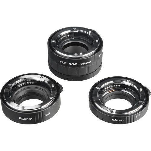 New KenkoExtension Tube Set DG (12, 20 & 36mm Tubes) for Nikon Digital 