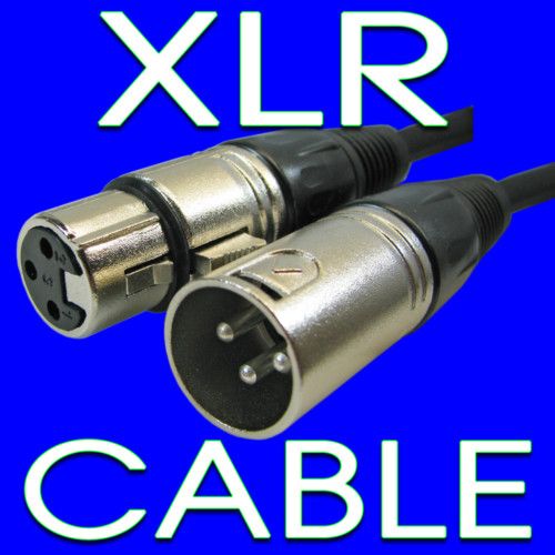 PREMIUM STUDIO XLR MALE TO FEMALE MIC CABLE MADE IN USA  