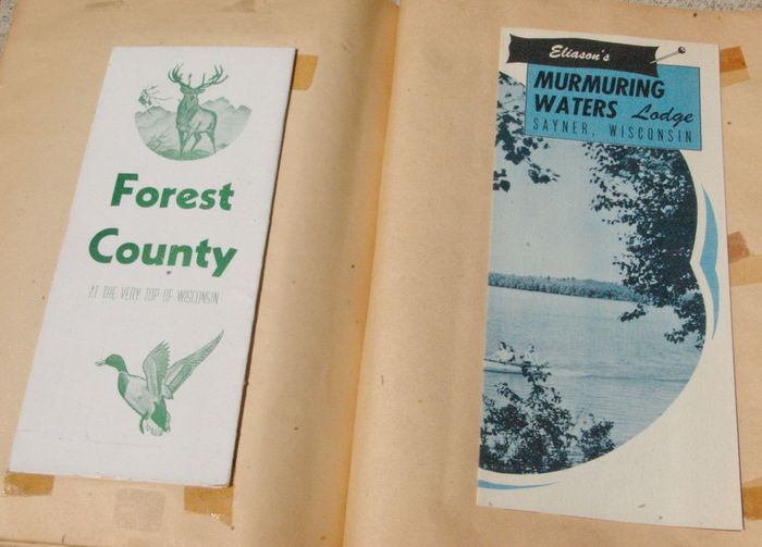 1936 Fishing in Wisconsin Scrapbook Pamphlets Muskies  