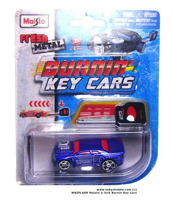 WHIPLASH Maisto 3 inch BURNIN KEY CARS bk  