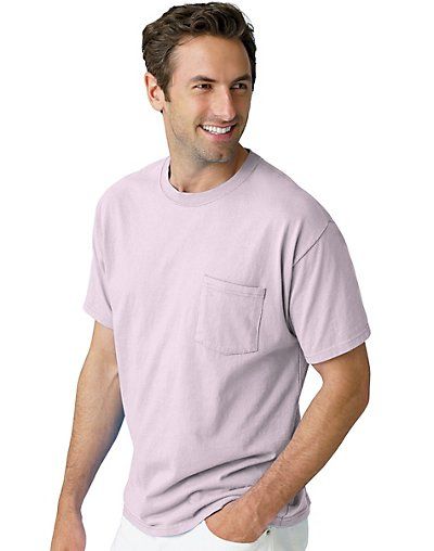 Hanes TAGLESS® Pocket T Shirt   style 5590  
