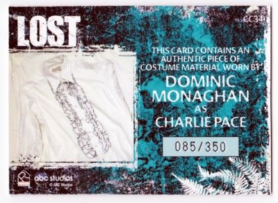   Monaghan as Charlie Pace   Costume LOST TV Series SP #d 85/350  
