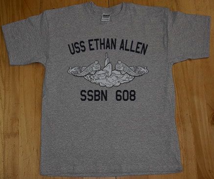 US Navy USS Ethan Allen SSBN 608 Submarine T Shirt  