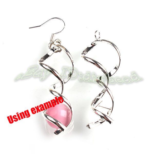 20x Wholesale Silver Plated Flexual Earwires Hooks Earrings Findings 