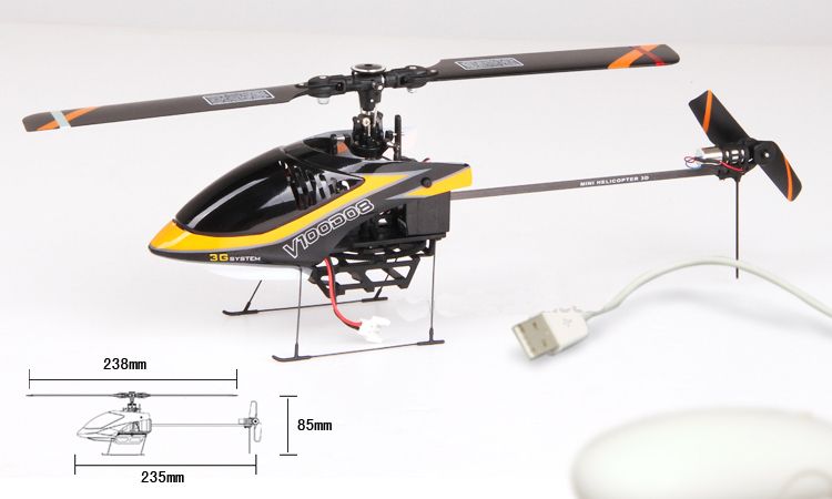 4G Walkera V100D08 Helicopter w/ 8ch Devo8 Tx RTF  