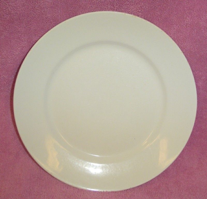 Set 6 Vintage Homer Laughlin White Dinner Plates  