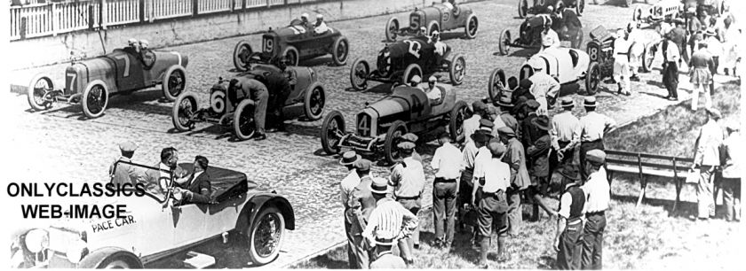 OLD INDY 500 AUTO RACING CAR S PANORAMIC PHOTO LOT  10  