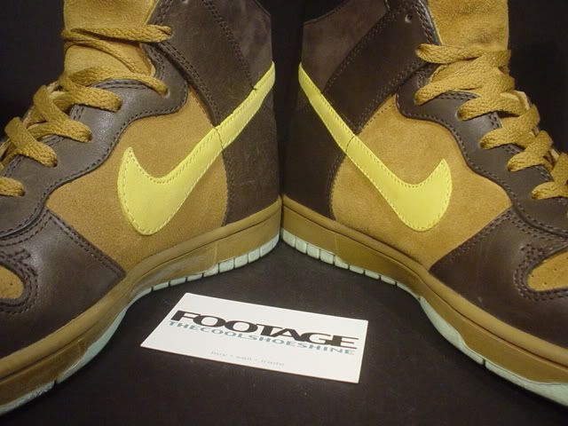   Dunk High NL GOLDEN HOPS BROWN WHEAT TOPAZ SABLE GREEN Sz 9.5  