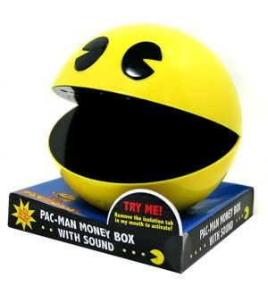 Pac Man Moneybox Coin Bank With Sound *New*  