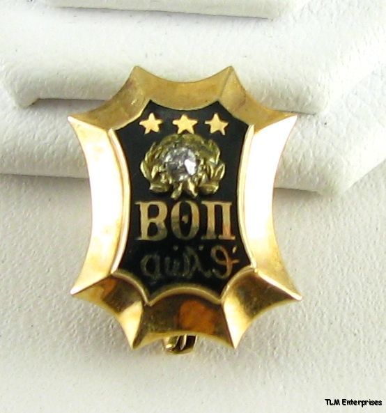 BETA THETA PI   fraternity 10k Gold 1905 Diamond BADGE  